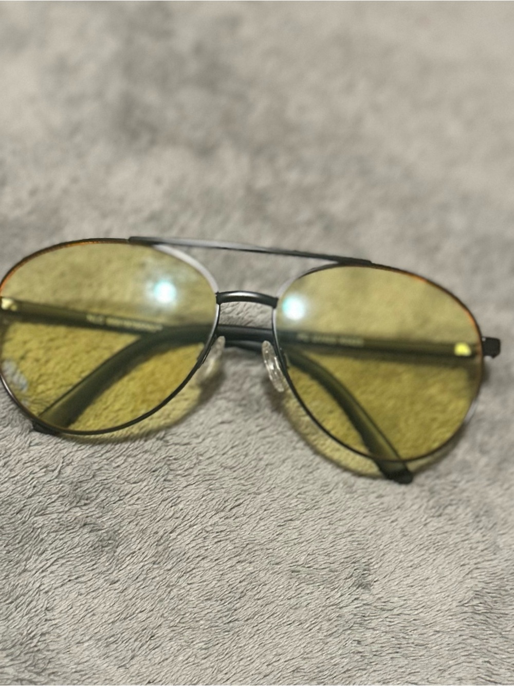 Aviator Sunglasses with Yellow Lenses